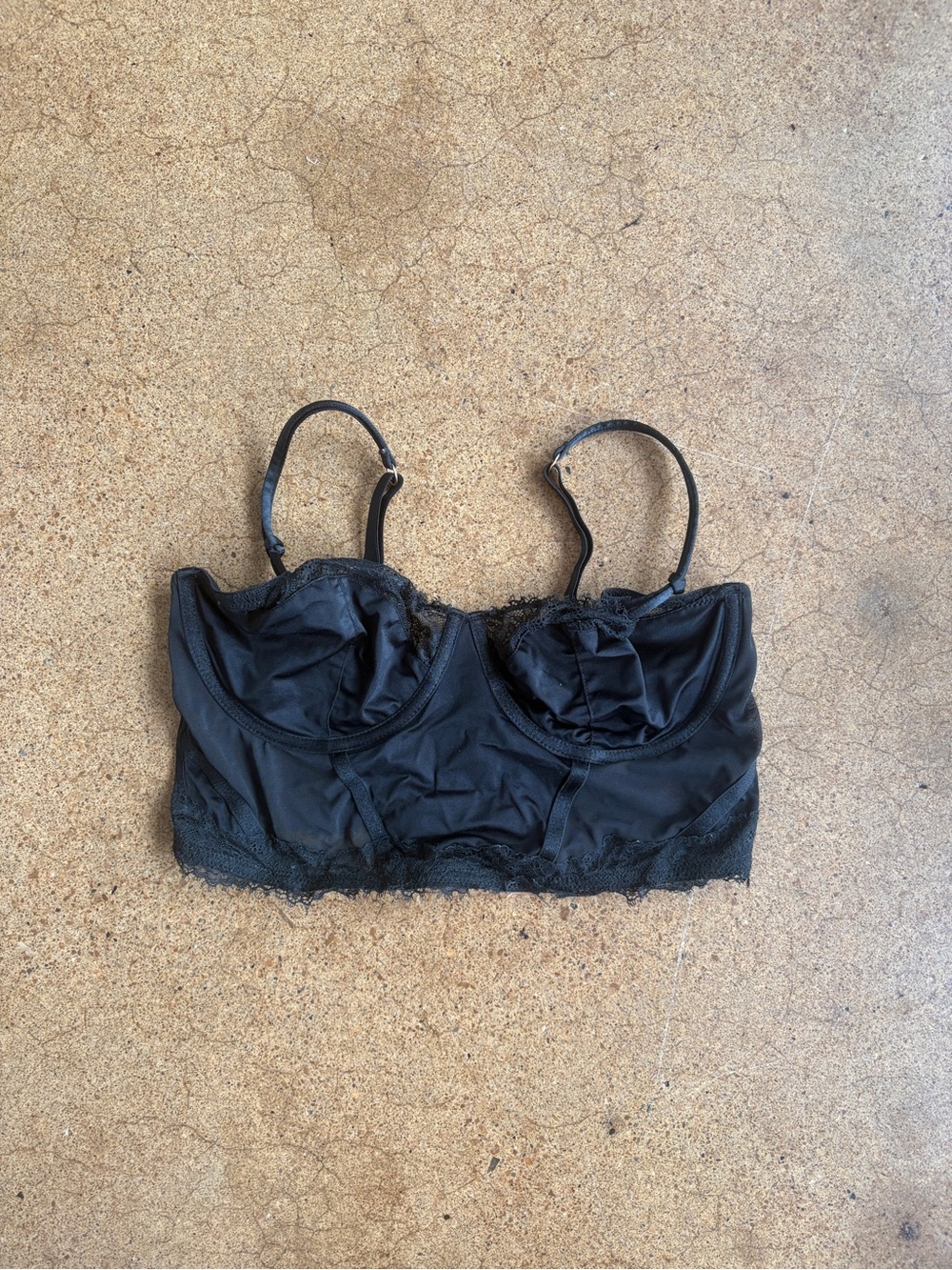 Black Lace Bralette | Coquette Goth Y2K
